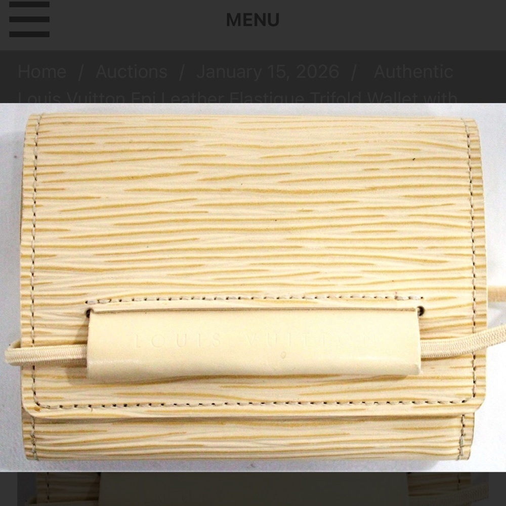 Louis Vuitton Beige Trifold Wallet
